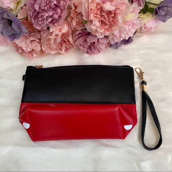 Minnie Mouse Red & Black Makeup Cosmetic Bag - Picture 4 of 8